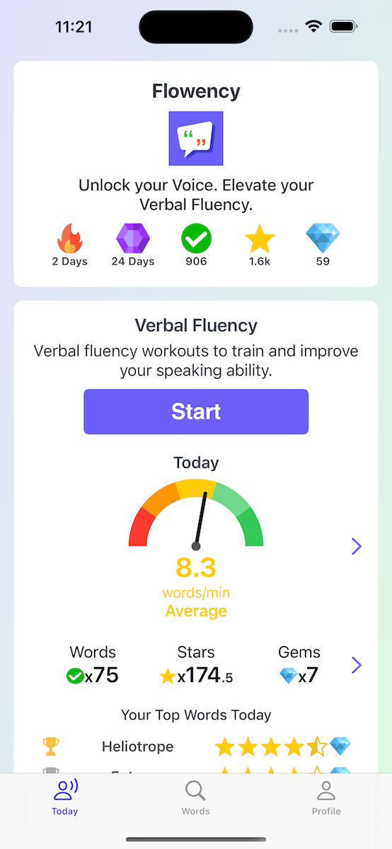 Flowency App Screenshot